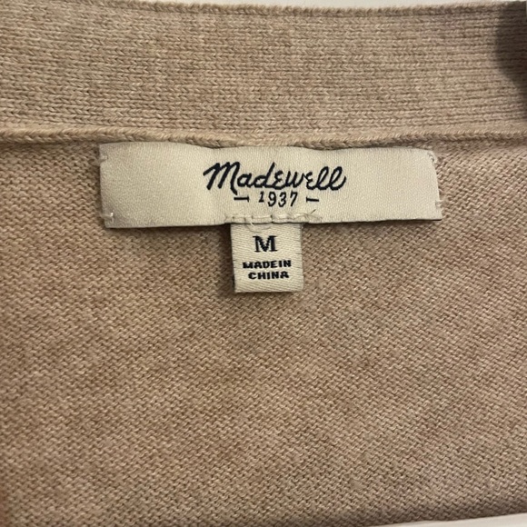 Madewell tan cardigan - Picture 3 of 4